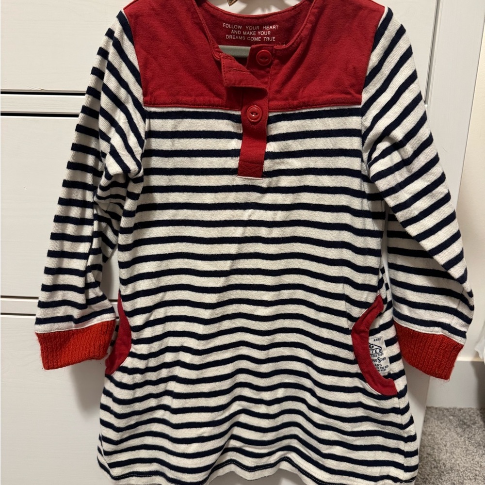 Nautical Striped Kids Long Sleeve Top